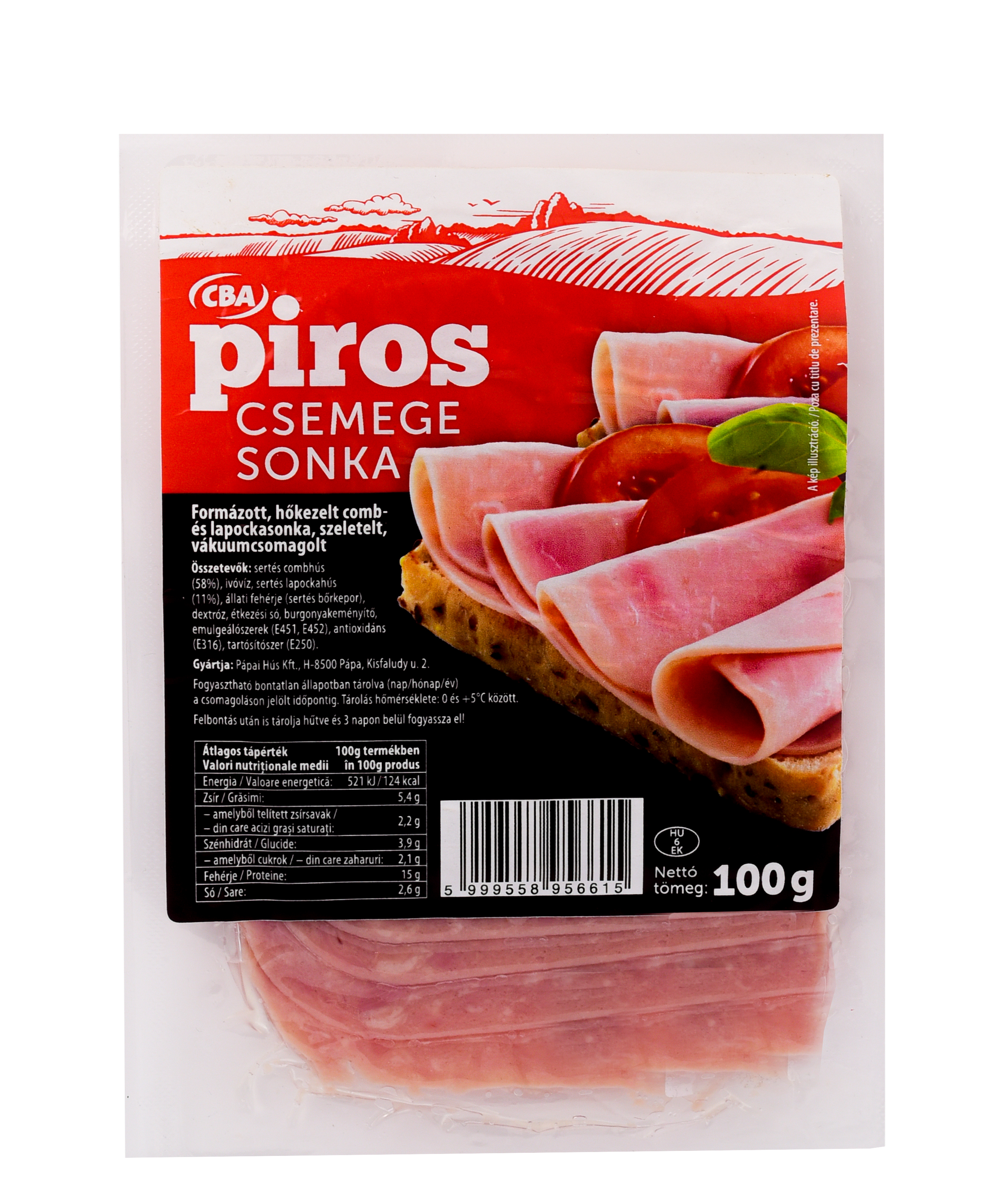 CBA Piros csemege sonka 100g